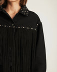 Jenna Fringe Denim Jacket