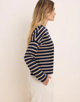 Soft Stripe Tee - Indigo