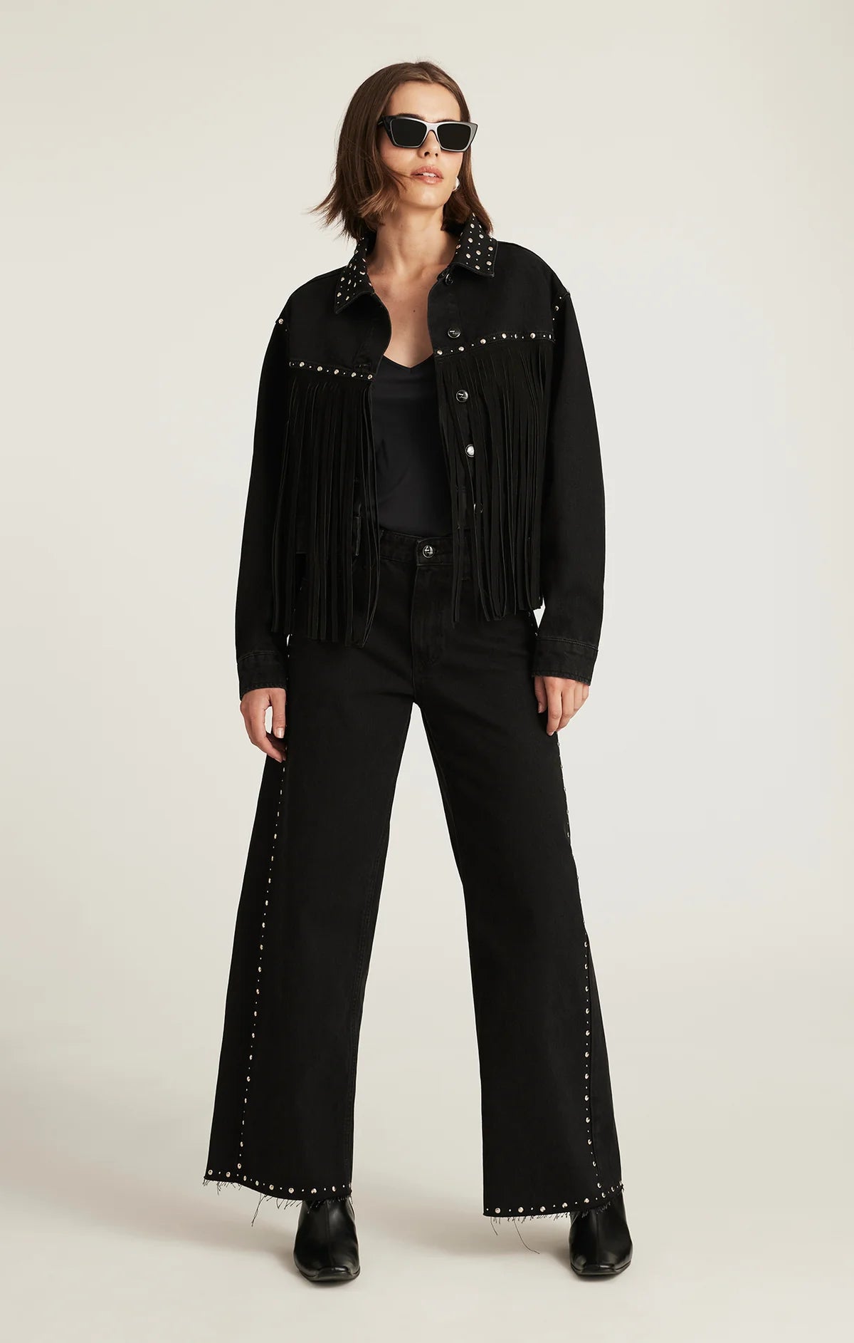 Jenna Fringe Denim Jacket