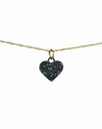 TCP Black Pave Heart CZ Charm