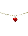 TCP Red Puff Heart Charm