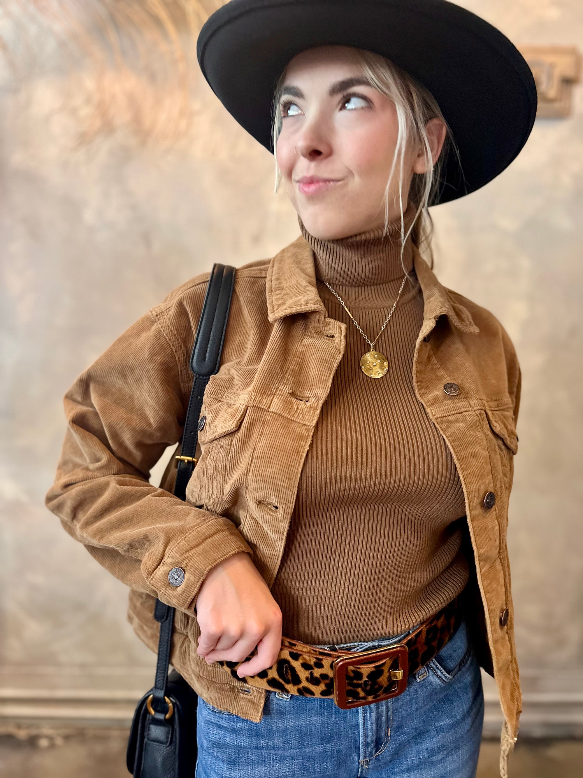 Megi Camel Corduroy Jacket