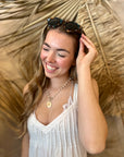 Nantucket Sunglasses - Teal Botanico
