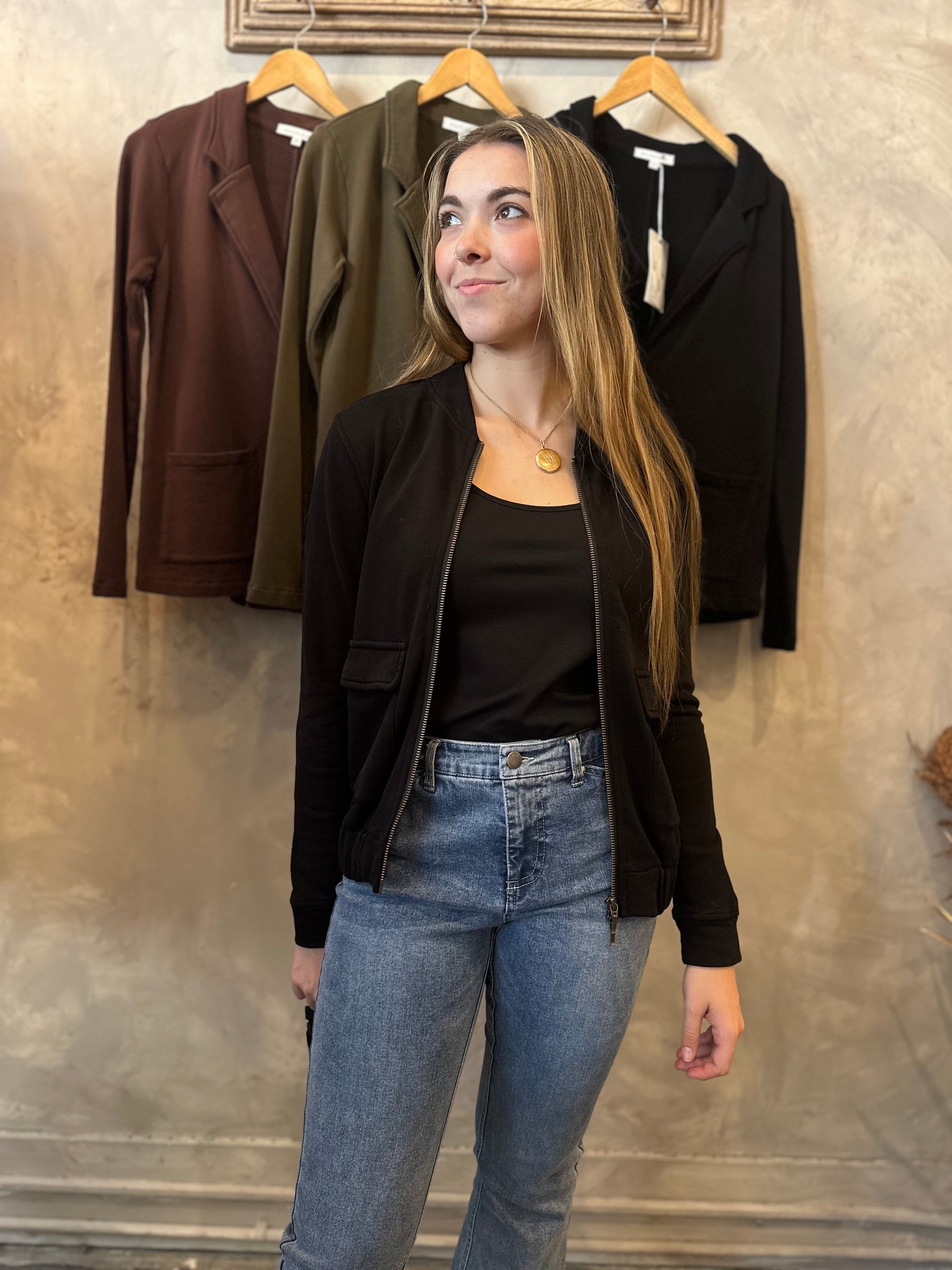 Patch Pocket Bomber - Black