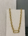 Figgy 18" Large Oval Mix Link Chain