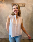 Mila Top - White Eyelet