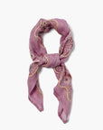 Embroidered Bandana - Pastel Lavender