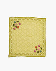 Embroidered Floral Cluster Bandana - Mustard