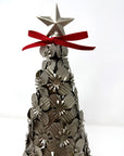 Metal Christmas Tree - Flowers & Star