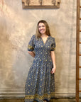 Natalia Maxi Dress - Blue Floral