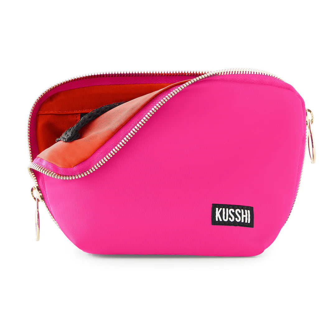 Kusshi Everyday Makeup Bag - Bubble Gum & Orange