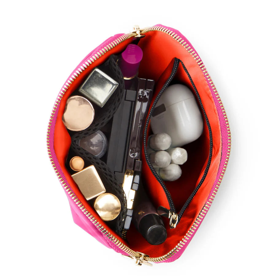Kusshi Everyday Makeup Bag - Bubble Gum & Orange
