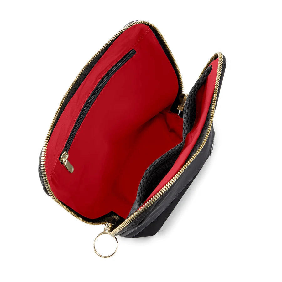 Kusshi Everyday Makeup Bag - Black & Red