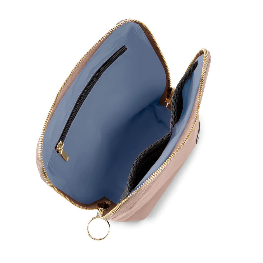 Kusshi Everyday Makeup Bag - Blush & Cool Grey