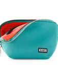 Kusshi Everyday Makeup Bag - Seafoam Green & Orange