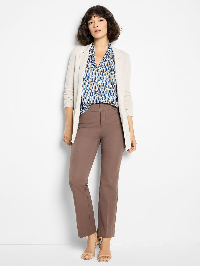 Elegant Knit Blazer - Sugar Cookie