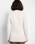 Elegant Knit Blazer - Sugar Cookie