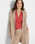 Plaited Cardigan Coat