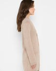 Plaited Cardigan Coat
