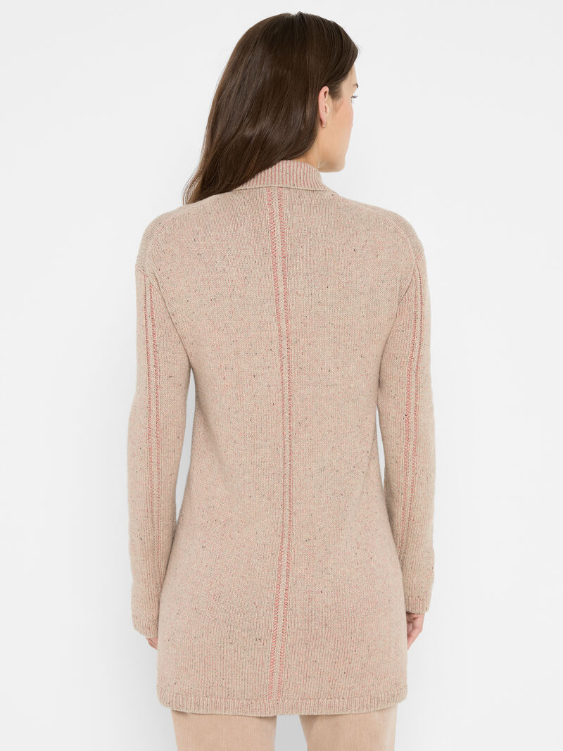 Plaited Cardigan Coat