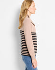 Zip Neck Saddle Sweater