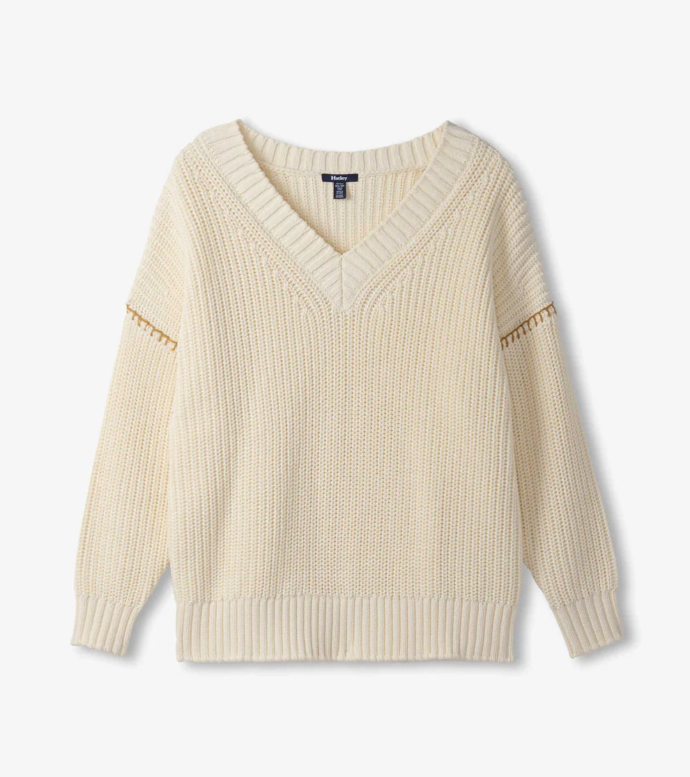 V-Neck Slouchy Sweater