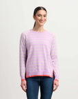 Olivia Sweater - Lilac Stripe