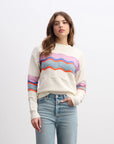Pointelle Wave Sweater