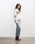 Pointelle Wave Sweater
