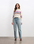 Pointelle Wave Sweater