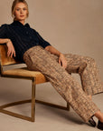 Clarendon Printed Tweed Cuff Ankle Pant