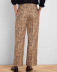 Clarendon Printed Tweed Cuff Ankle Pant