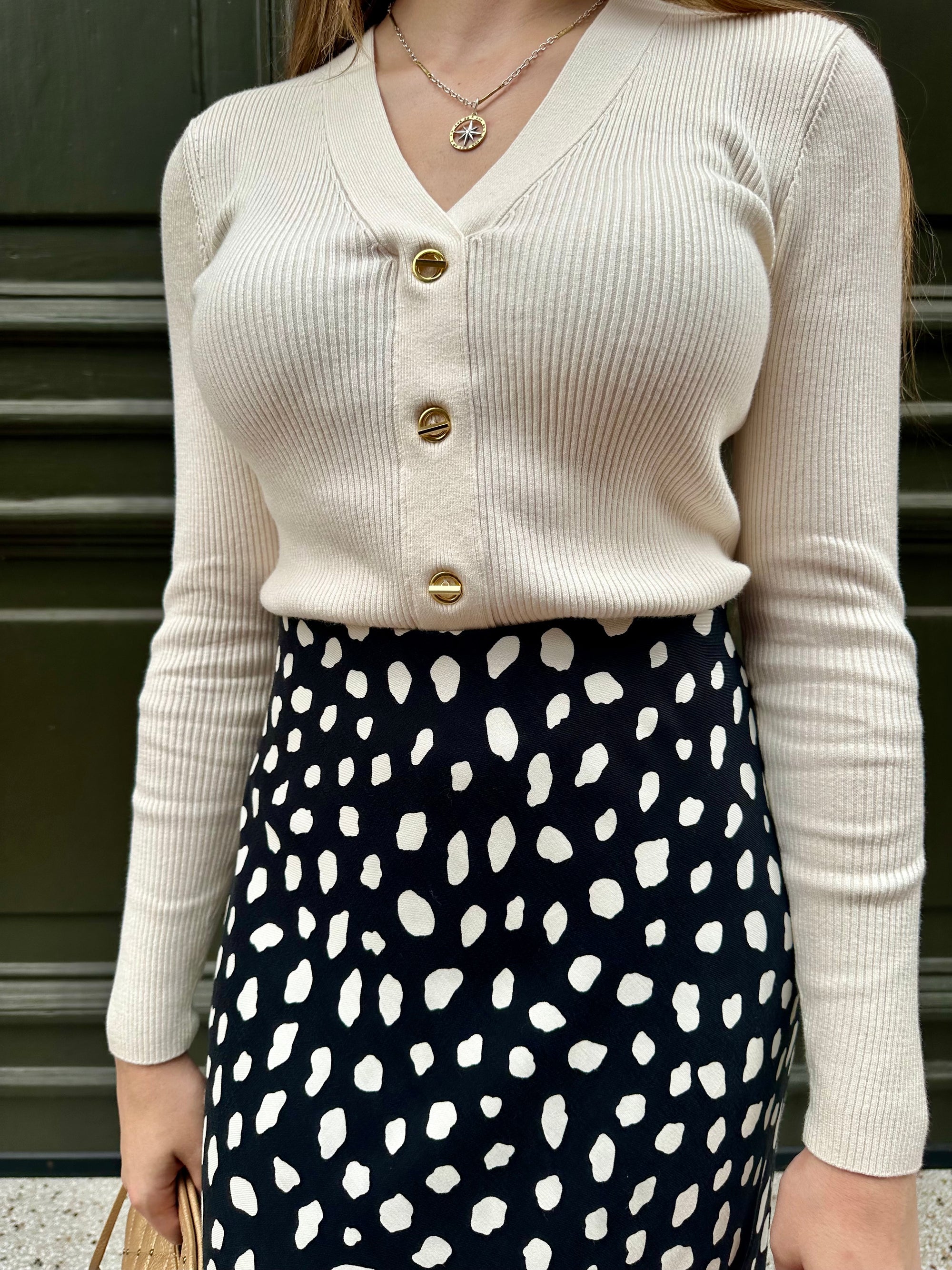 Toggle Sweater - Cream