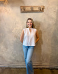 Mila Top - White Eyelet