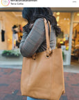 Cait Knotted Tote - Cognac