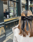 Perfect Long Bow Barrette - Navy