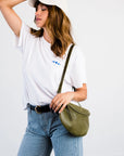 Berkeley Belt Bag - Perforated Moss