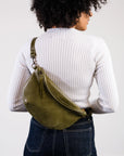 Berkeley Belt Bag - Perforated Moss