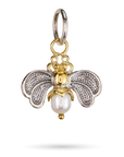 Crystal Honey Pearl Bee Charm