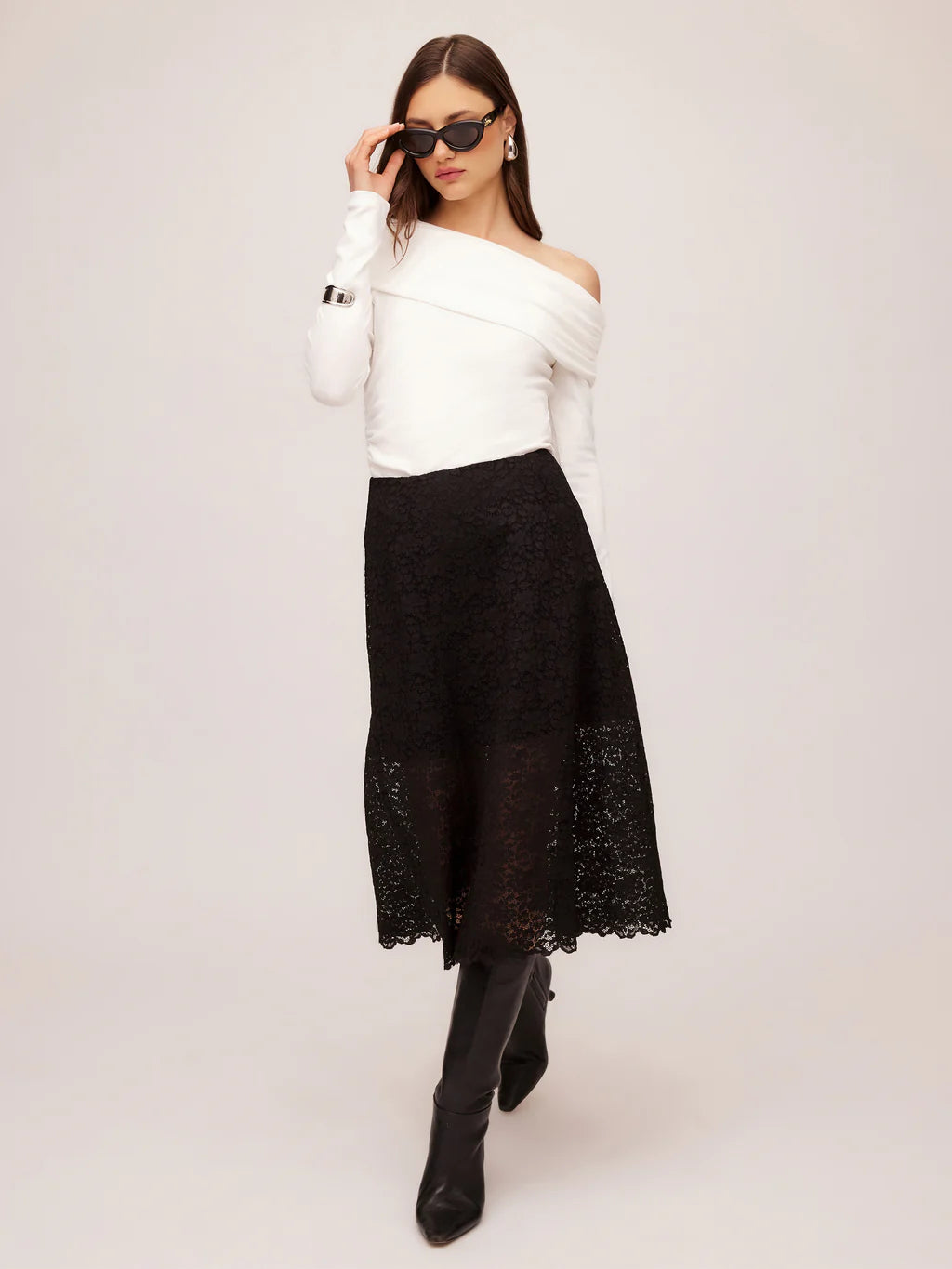 Millie A-Line Skirt - Black