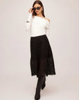 Millie A-Line Skirt - Black