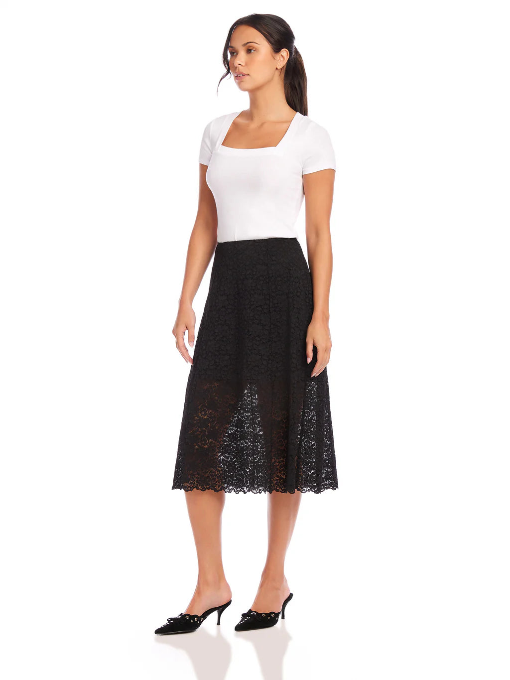Millie A-Line Skirt - Black