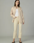 The Callie Crop Bootcut - Creme Brulee