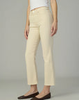 The Callie Crop Bootcut - Creme Brulee