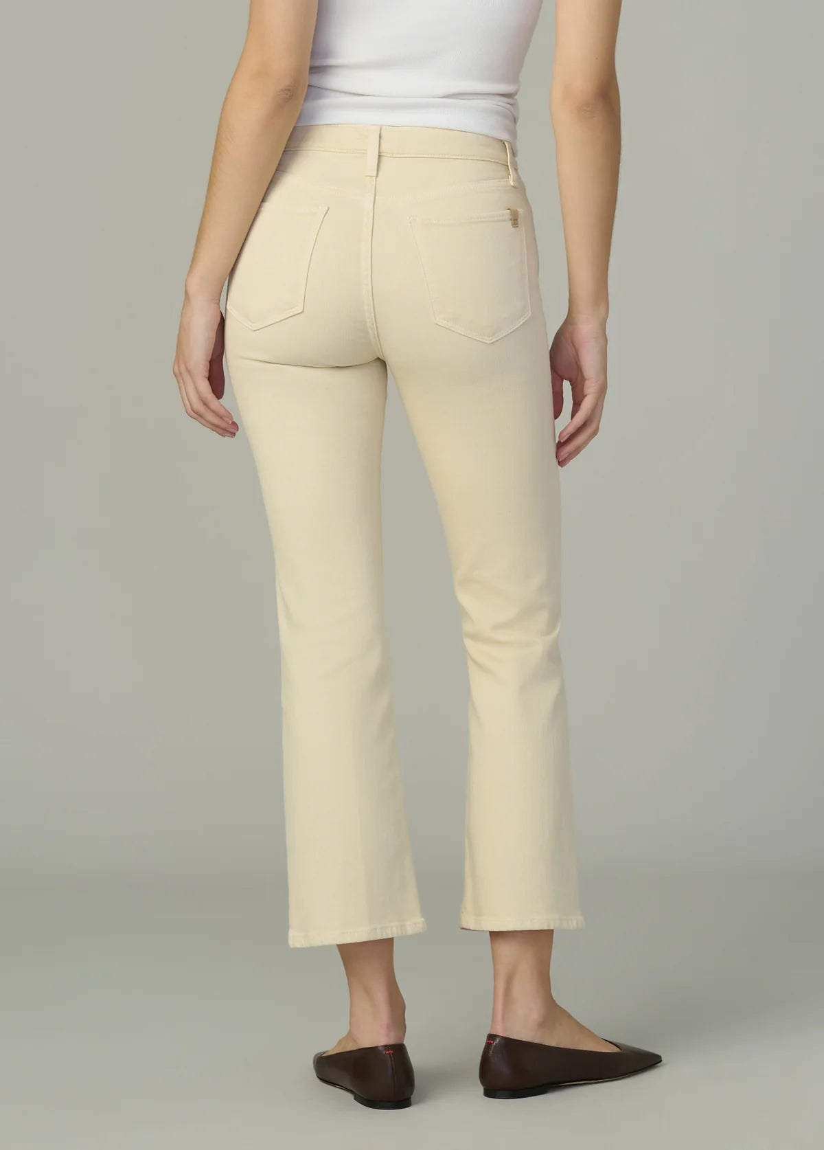 The Callie Crop Bootcut - Creme Brulee
