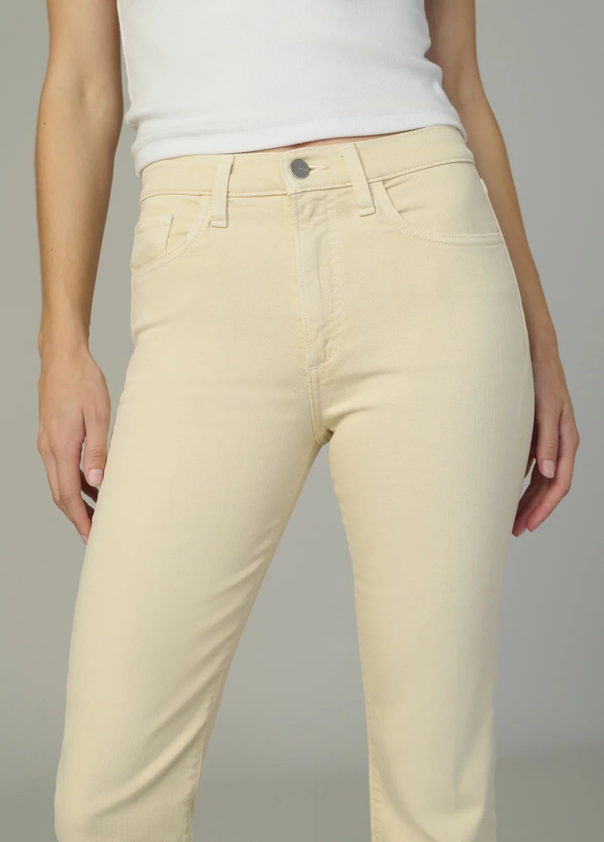 The Callie Crop Bootcut - Creme Brulee