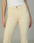The Callie Crop Bootcut - Creme Brulee