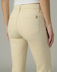 The Callie Crop Bootcut - Creme Brulee