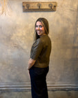 Vegan Motto Jacket - Olive