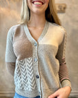 Marl Patchwork Cardi